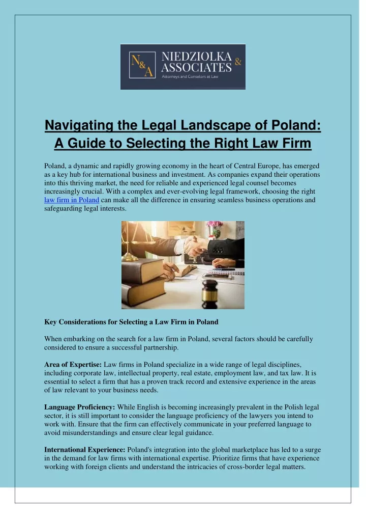 navigating the legal landscape of poland a guide