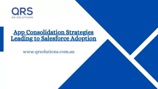 app consolidation strategies leading