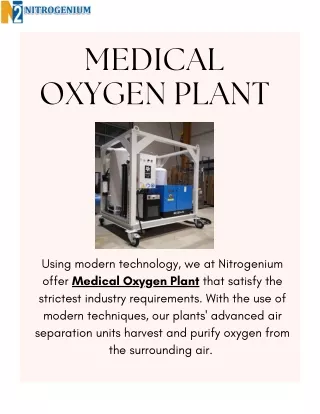 Medical Oxygen Plant | Nitrogenium