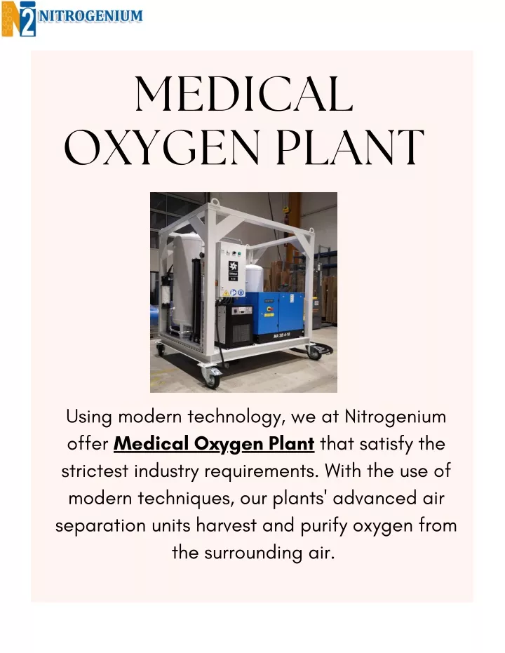 medical oxygen plant