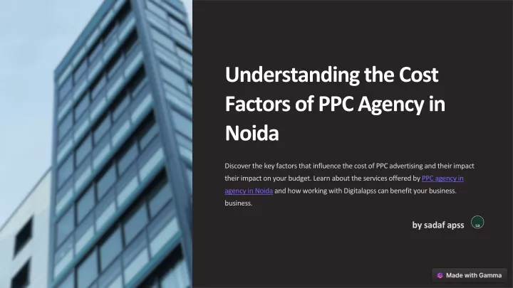 understanding the cost factors of ppc agency