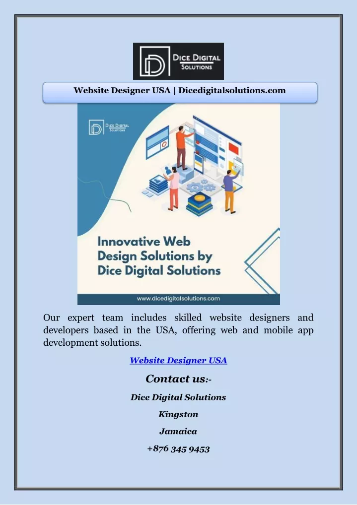 website designer usa dicedigitalsolutions com