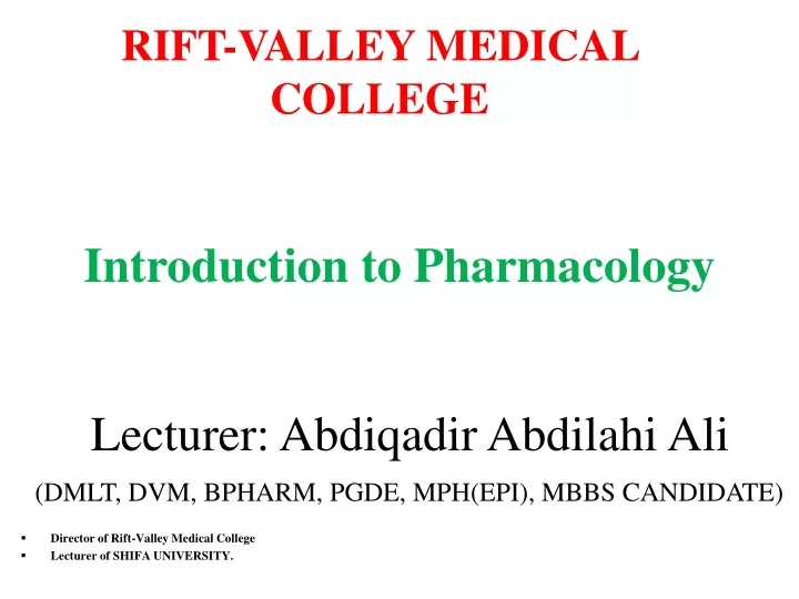 rift valley medical college