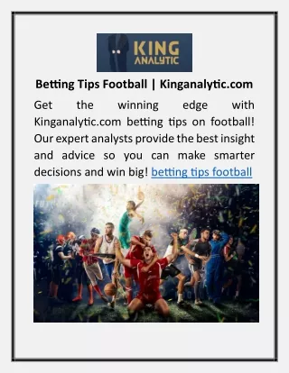 Betting Tips Football | Kinganalytic.com