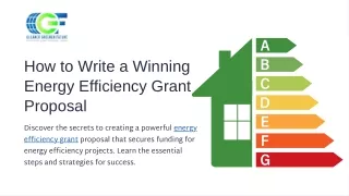 How to Write a Winning Energy Efficiency Grant Proposal