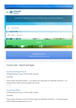 Council Jobs Australia