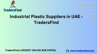 Industrial Plastic Suppliers in UAE - TradersFind