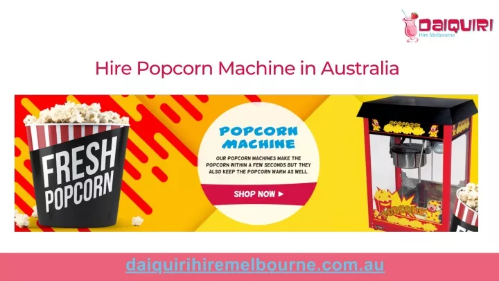 hire popcorn machine in australia