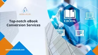 Top-notch eBook Conversion Services