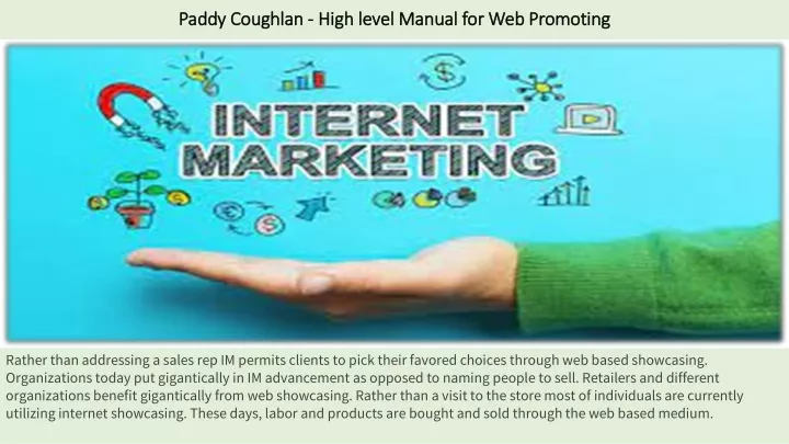 paddy coughlan high level manual for web promoting