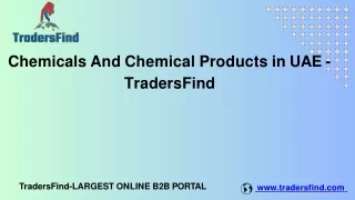 Chemicals And Chemical Products in UAE - TradersFind