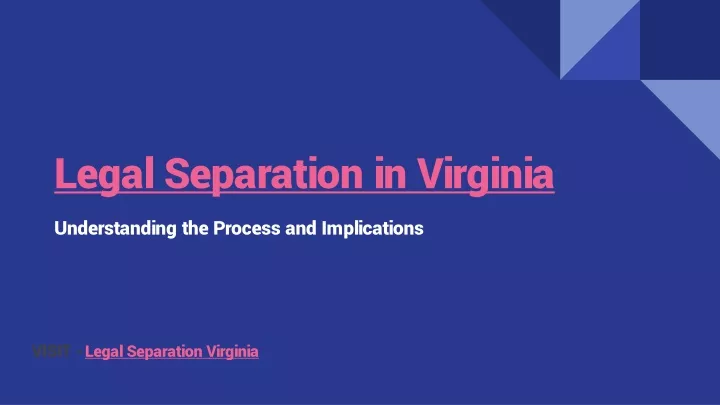 legal separation in virginia