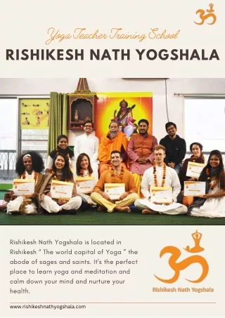 Yoga Teacher Training Program in Rishikesh