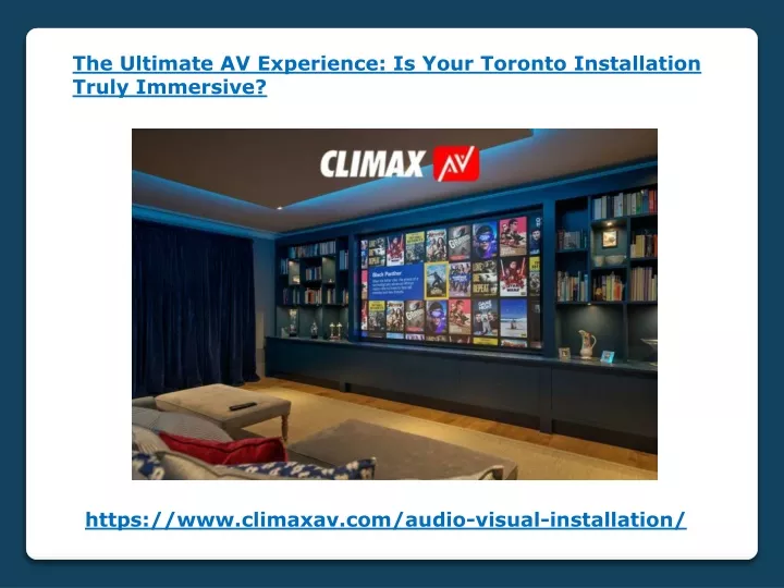 the ultimate av experience is your toronto