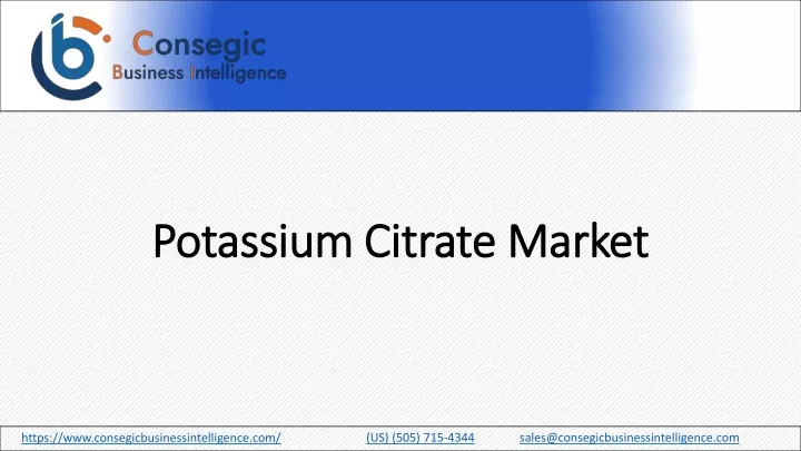 potassium citrate market