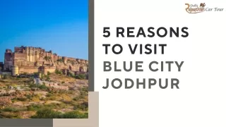 5 reasons to visit Blue City Jodhpur