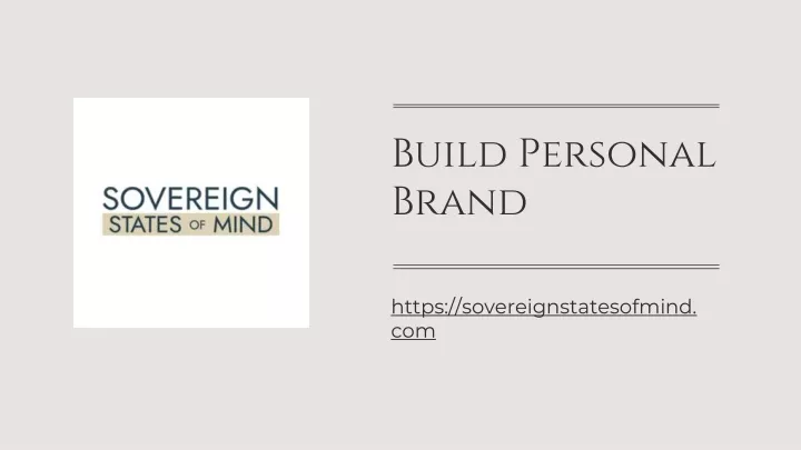 build personal brand
