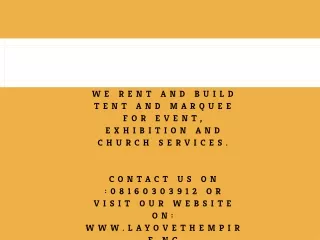Party Rental and Events Services
