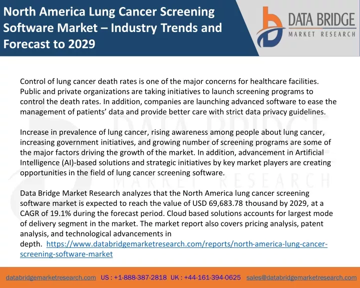 north america lung cancer screening software