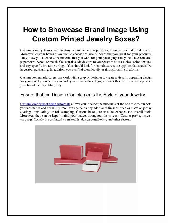 how to showcase brand image using custom printed
