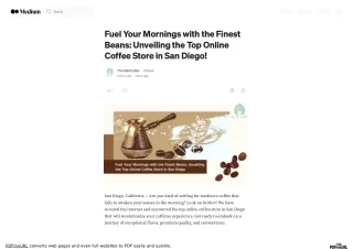 Fuel Your Mornings with the Finest Beans: Unveiling the Top Online Coffee Store