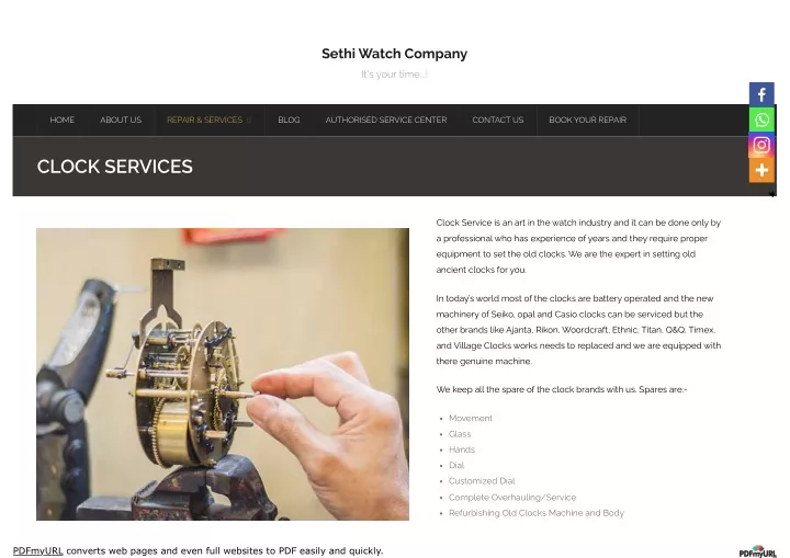 sethi watch company