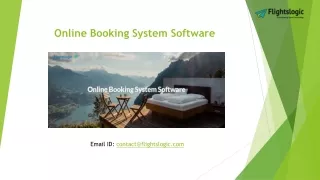 Online Booking System Software