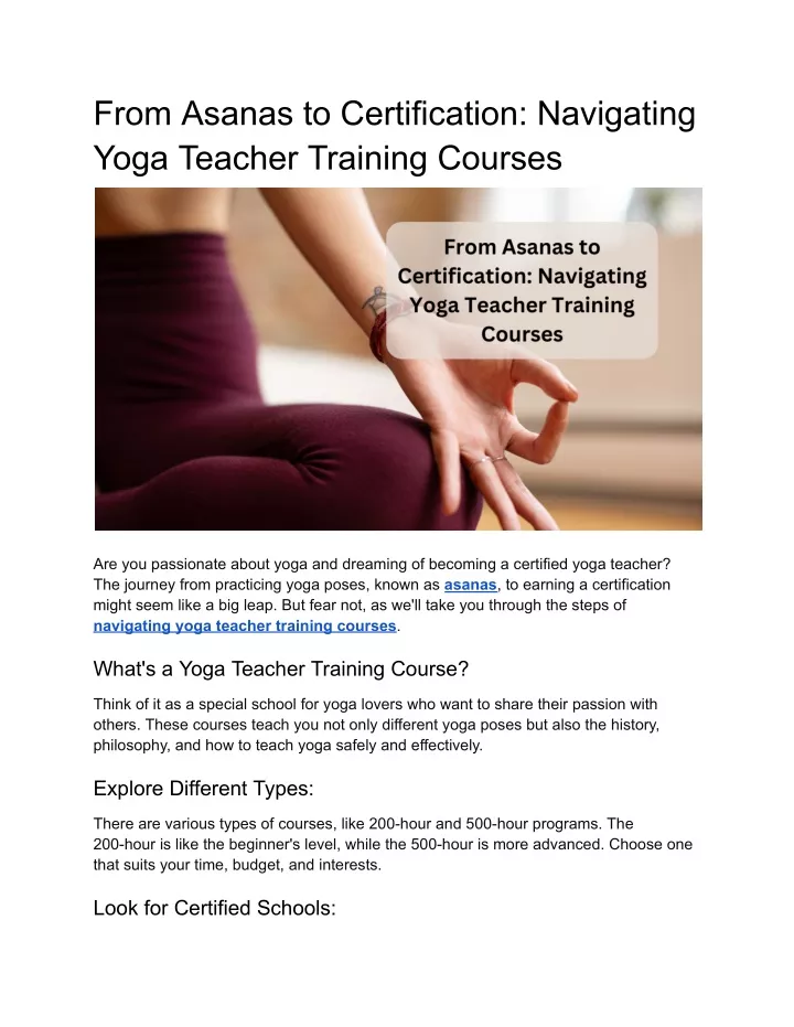 from asanas to certification navigating yoga