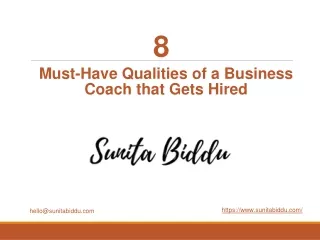 8 Must-Have Qualities of a Business Coach that Gets Hired