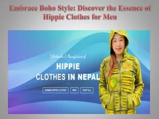 Embrace Boho Style Discover the Essence of Hippie Clothes for Men