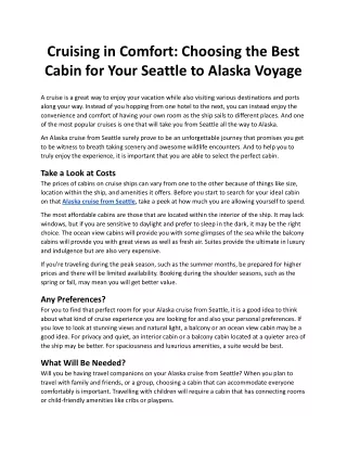 Cruising in Comfort_ Choosing the Best Cabin for Your Seattle to Alaska Voyage.docx