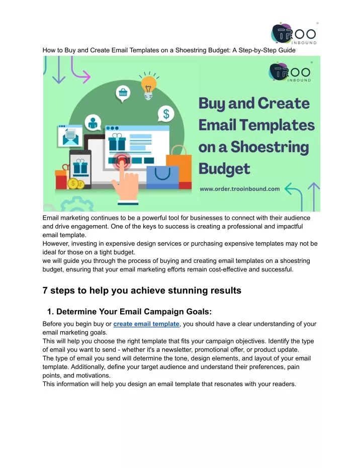 how to buy and create email templates