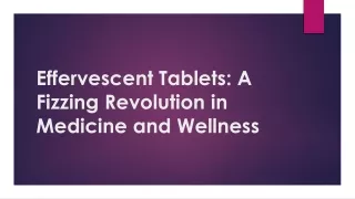 Effervescent Tablet