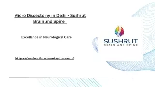 Micro Discectomy in Delhi - Sushrut Brain and Spine