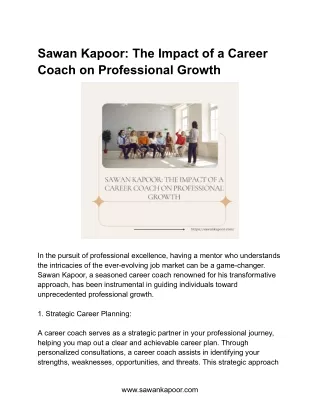 Sawan Kapoor_ The Impact of a Career Coach on Professional Growth