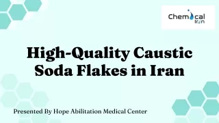 High-Quality Caustic Soda Flakes in Iran