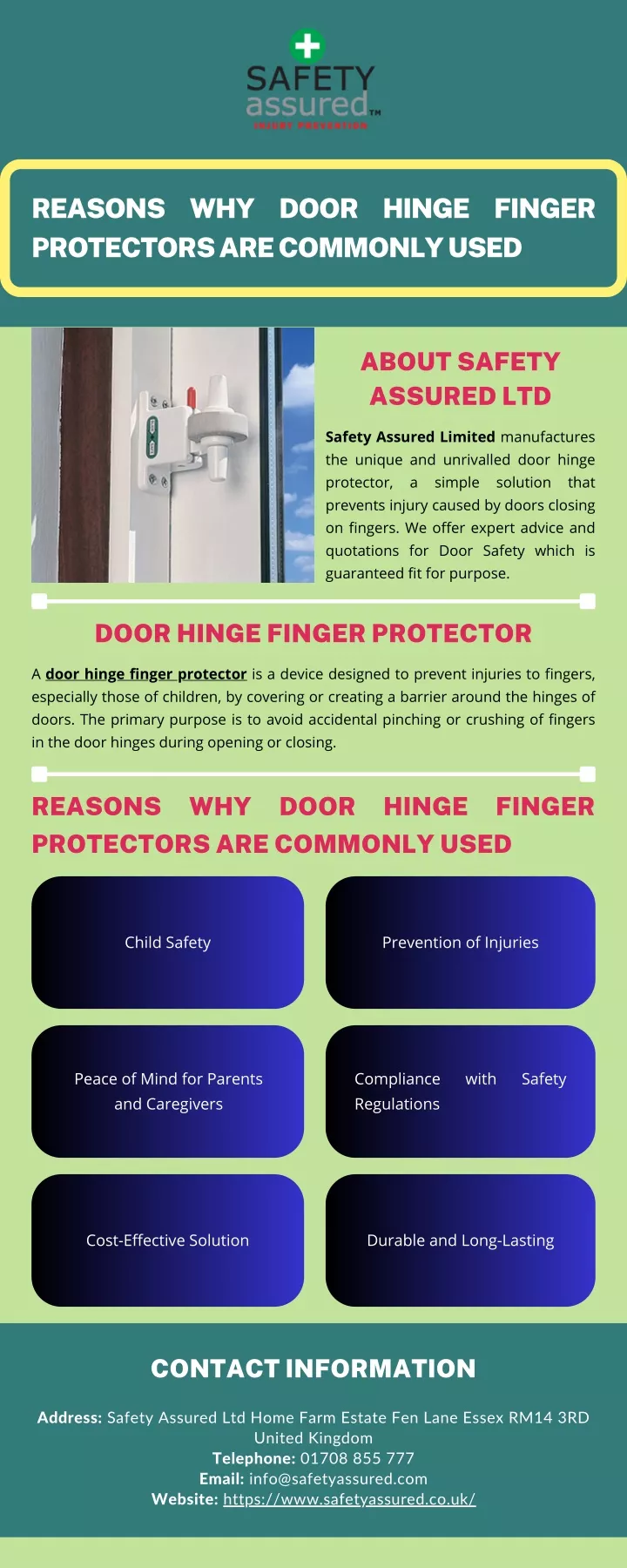 reasons why door hinge finger protectors