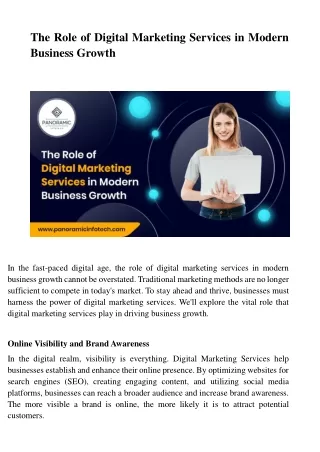 the role of digital marketing services in modern