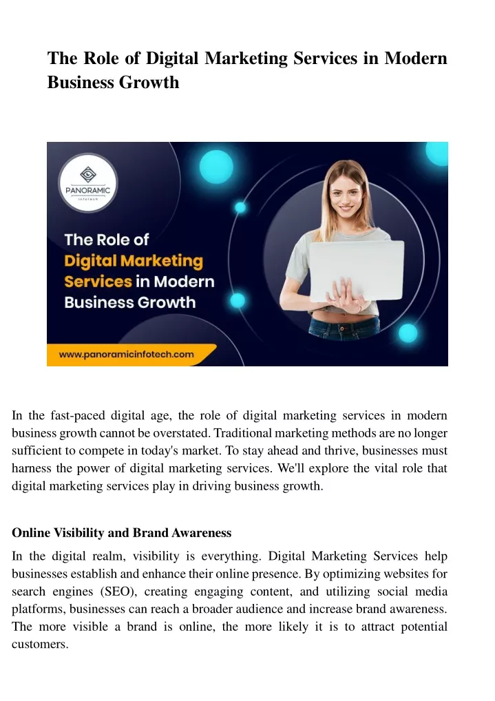 the role of digital marketing services in modern