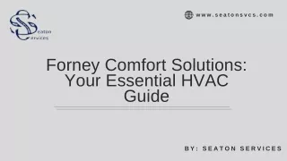 Forney Comfort Solutions: Your Essential HVAC Guide