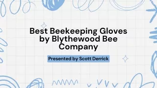 Best Beekeeping Gloves by Blythewood Bee Company