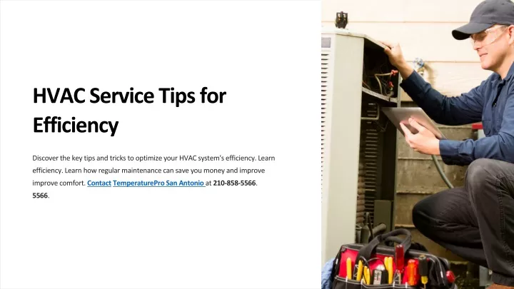 hvac service tips for efficiency