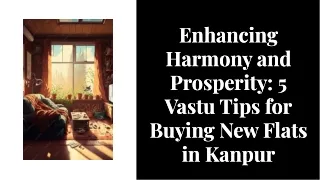 5 Vastu Tips For Buying New Flats in Kanpur