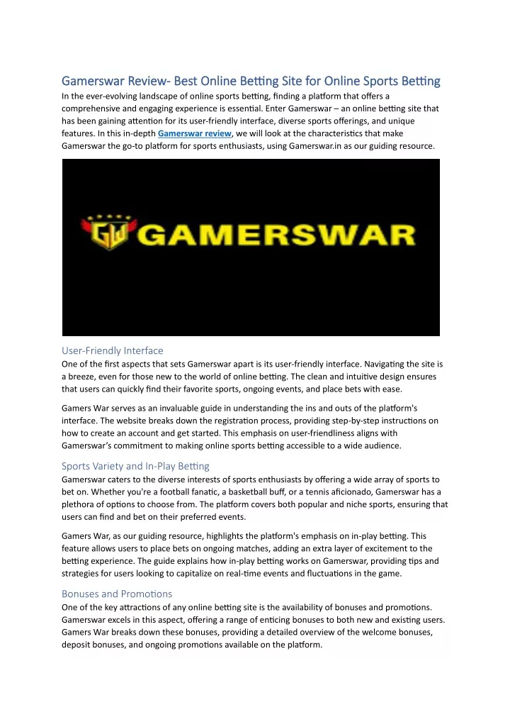 gamerswar review gamerswar review best online
