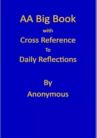 PDF/READ AA Big Book: Daily Reflections Cross Reference annotation (Understanding the AA Big Book)