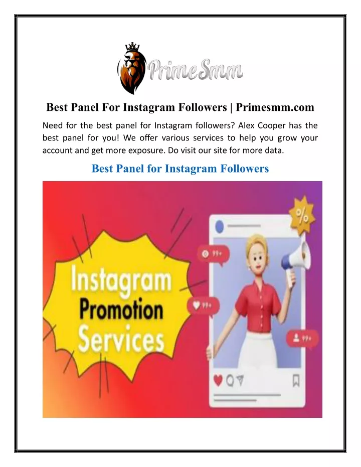 best panel for instagram followers primesmm com