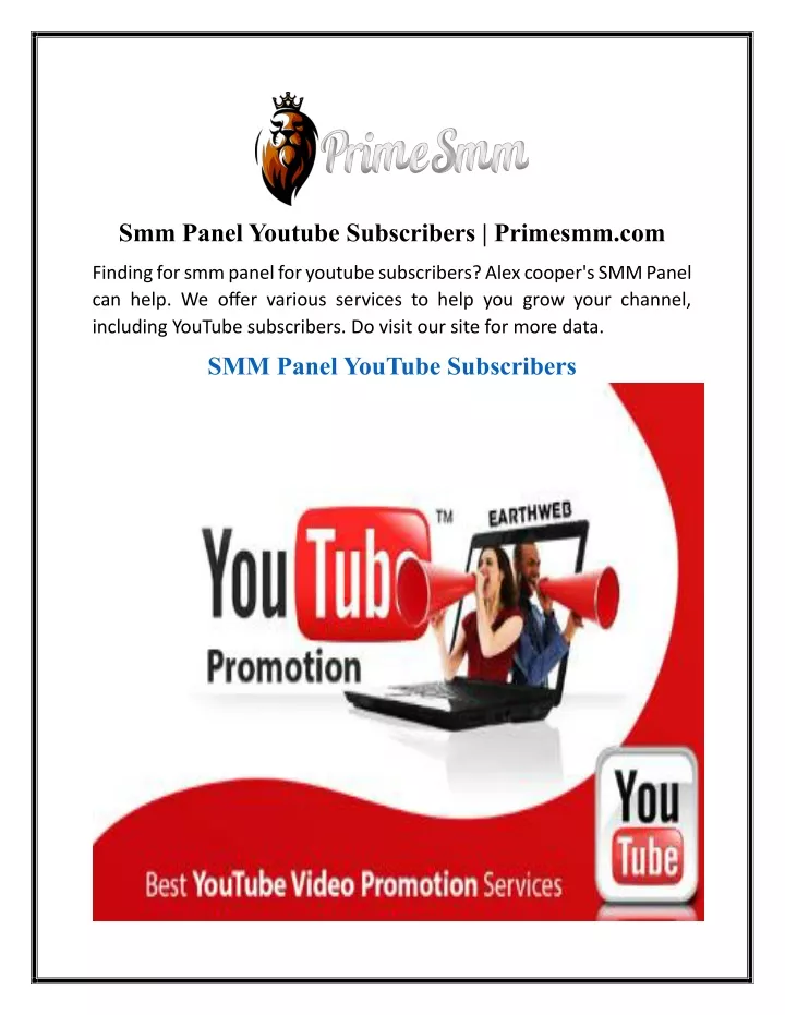 smm panel youtube subscribers primesmm com