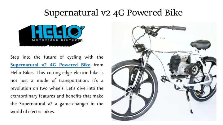 supernatural v2 4g powered bike