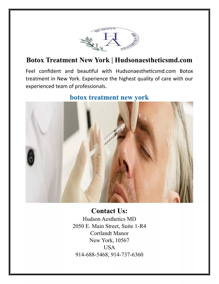 botox treatment new york hudsonaestheticsmd com