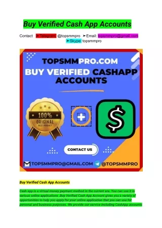 Buy Verified Cash App Accounts